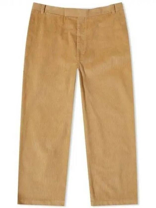 Men's Corduroy Straight Pants Beige - THOM BROWNE - BALAAN 2