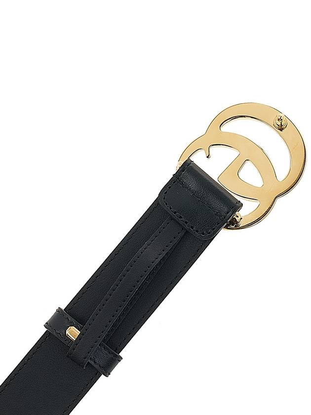 Men's GG Marmont Buckle Belt Black - GUCCI - BALAAN 8