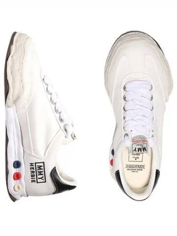 A09FW704 WHITE Herbie OG Sole Canvas Sneakers - MIHARA YASUHIRO - BALAAN 1