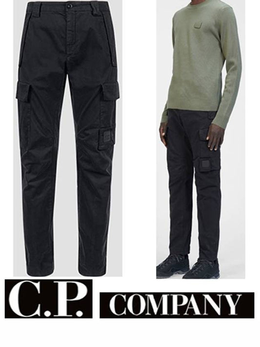 11CMPA190A Metropolis Cargo Pants Black - CP COMPANY - BALAAN 1