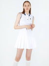 WOMEN SLEEVELESS ONE-PIECE WHITE - MEASPHERA - BALAAN 2