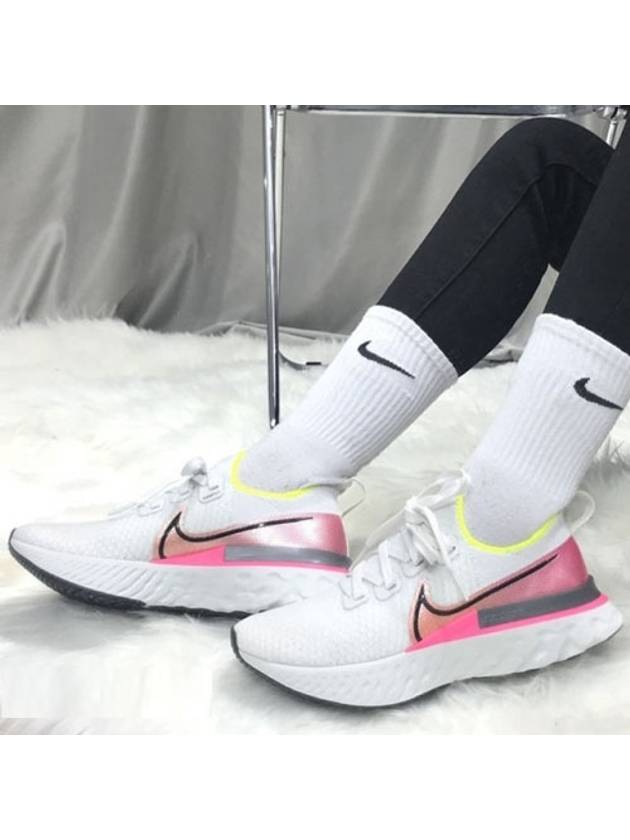 React Infinity Run Priknit Low Top Sneakers White Multi - NIKE - BALAAN 2