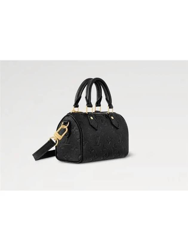 Nano Speedy Monogram Leather Tote Bag Black - LOUIS VUITTON - BALAAN 4