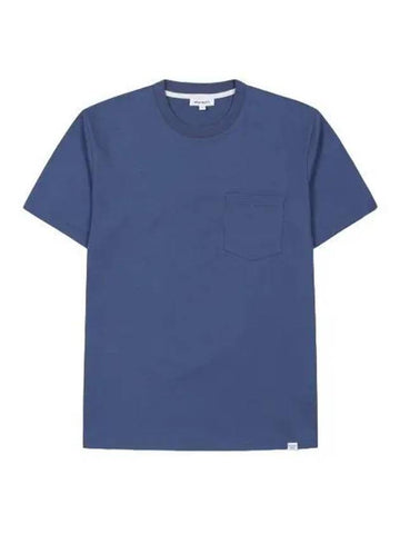 Johannes standard pocket short sleeve t shirt calcite blue - NORSE PROJECTS - BALAAN 1