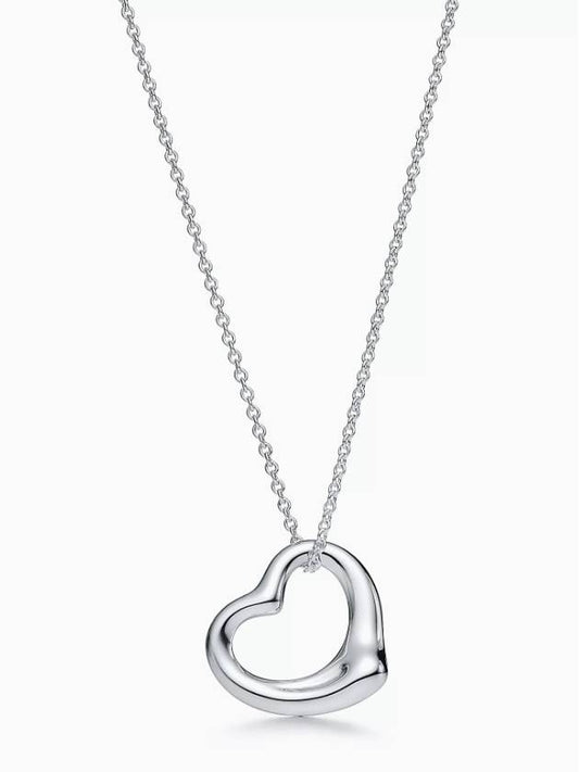 Tiffany Elsa Peretti Open Heart Pendant 22mm 10660084 - TIFFANY & CO. - BALAAN 1