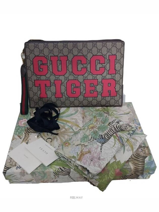 Tiger three color clutch bag 688378 - GUCCI - BALAAN 1