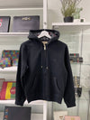 Claredon Brushed Zip Up Hoodie Black - BURBERRY - BALAAN 2