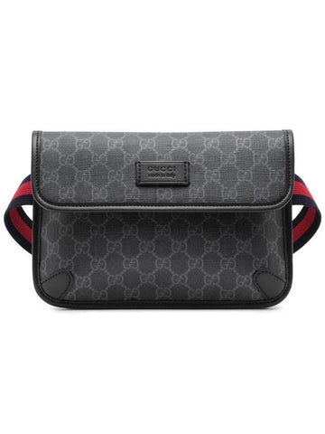 GG Supreme Belt Bag Black - GUCCI - BALAAN 1