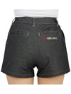 Women's Triple Rain Jersey Shorts Black - HORN GARMENT - BALAAN 8