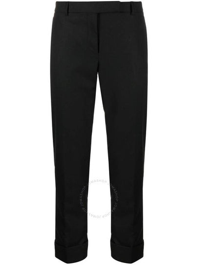 Twill Low Rise Cigarette Straight Pants Black - THOM BROWNE - BALAAN 2