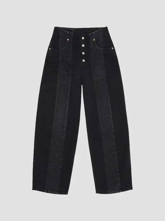 Women's Cropped Jeans Black - MAISON MARGIELA - BALAAN.