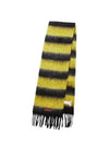 Striped Wool Mohair Muffler Black - MARNI - BALAAN 2