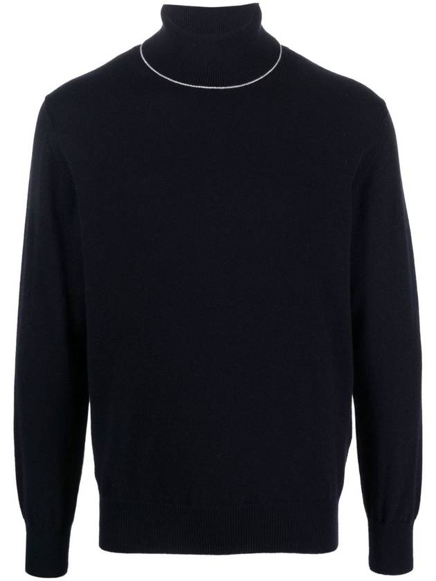 Eleventy Cashmere Turtleneck Navy D76MAGD32 - ELEVENTY MILANO - BALAAN 5