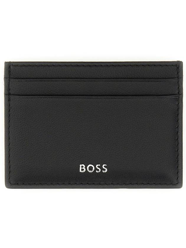 LEATHER CARD HOLDER - HUGO BOSS - BALAAN 1