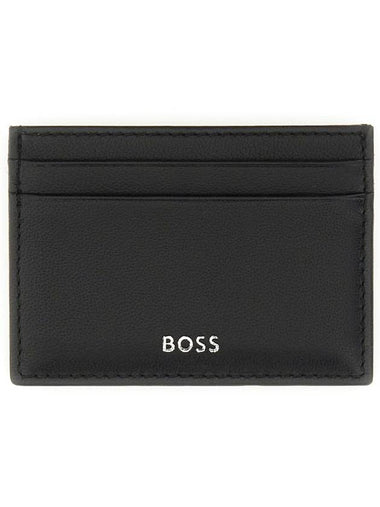 LEATHER CARD HOLDER - HUGO BOSS - BALAAN 1