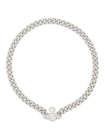 Women's Graziela Small Choker Necklace Platinum - VIVIENNE WESTWOOD - BALAAN 1