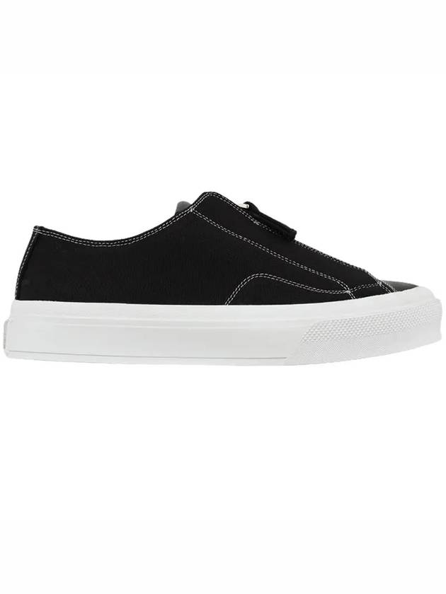 City Zipper Canvas Low-Top Sneakers Black - GIVENCHY - BALAAN 5