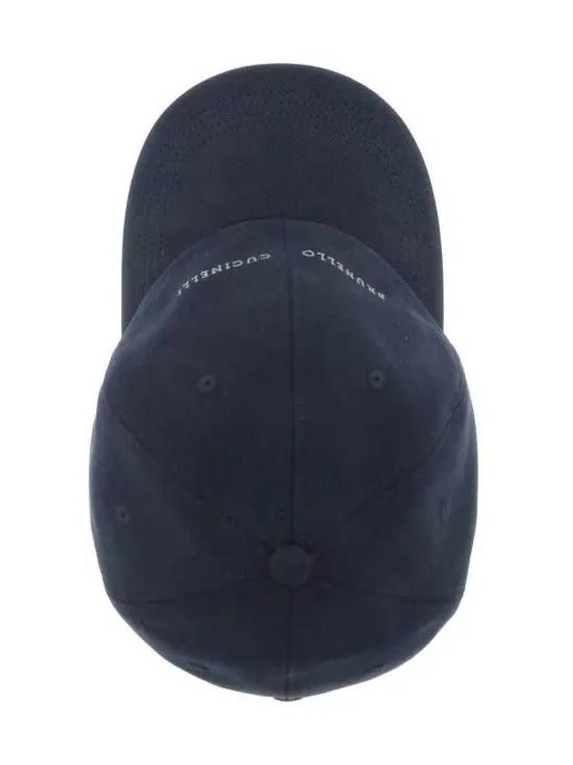 Embroidered Logo Cotton Ball Cap Blue - BRUNELLO CUCINELLI - BALAAN 5