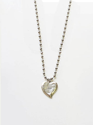 Heart Ball Chain Necklace Heart Ball Chain Necklace - SOSOO - BALAAN 1