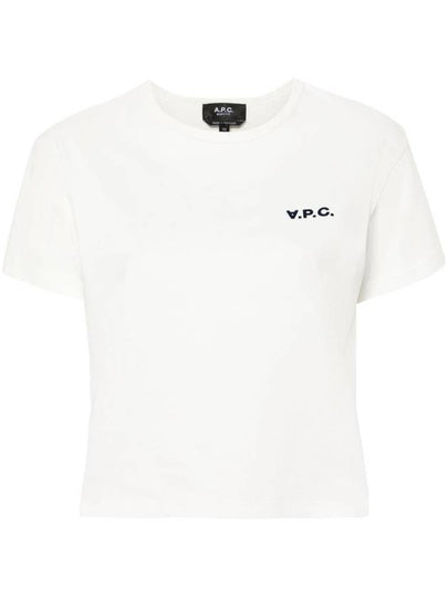 Boxy Micro Logo Short Sleeve T-Shirt White - A.P.C. - BALAAN 2