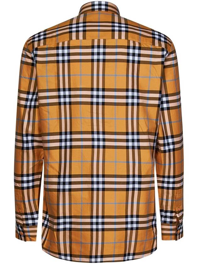 Men's Vintage Check Long Sleeve Shirt Dusty Orange - BURBERRY - BALAAN 3