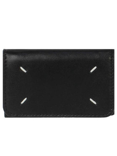 Signature Stitch Trifold Halfwallet Black - MAISON MARGIELA - BALAAN 1