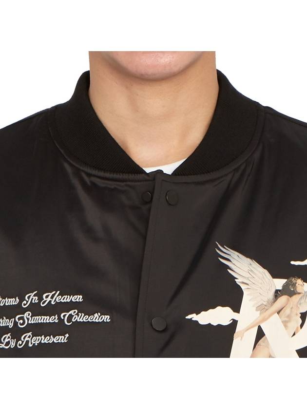 Storms In Heaven Souvenir Bomber Jacket Black - REPRESENT - BALAAN 9