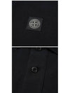 Men's Logo Patch Polo Shirt Black - STONE ISLAND - BALAAN 4