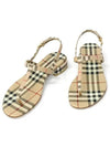 Vintage Check Lambskin Sandals Archive Beige - BURBERRY - BALAAN 5