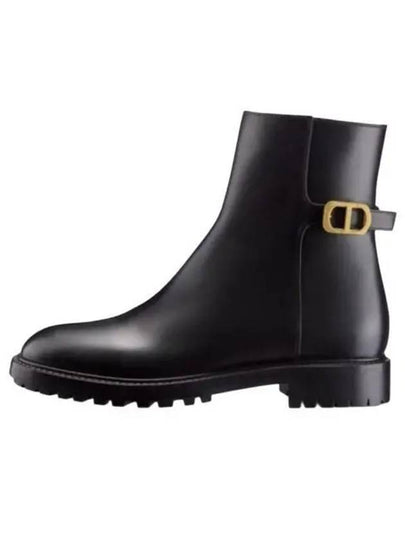 Montaigne Ankle Middle Boots Black - DIOR - BALAAN 2