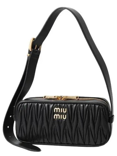 Materasse Nappa Leather Shoulder Bag Black - MIU MIU - BALAAN 2