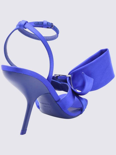 Salvatore Ferragamo Electric Blue Satin Helena Pumps - SALVATORE FERRAGAMO - BALAAN 2