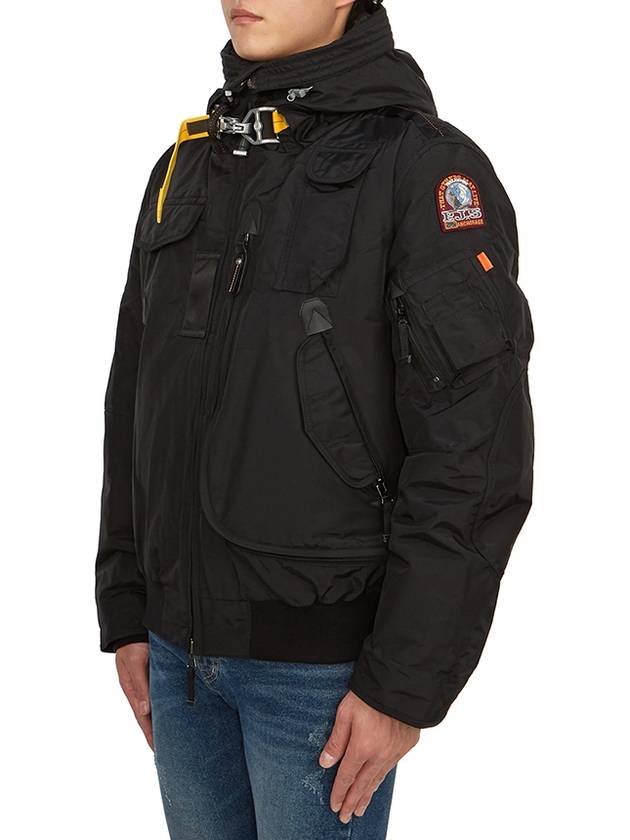 Gobi Logo Bomber Down Padded Jacket Black - PARAJUMPERS - BALAAN 4