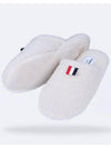 RWB Tab Shearling Slippers White - THOM BROWNE - BALAAN 8