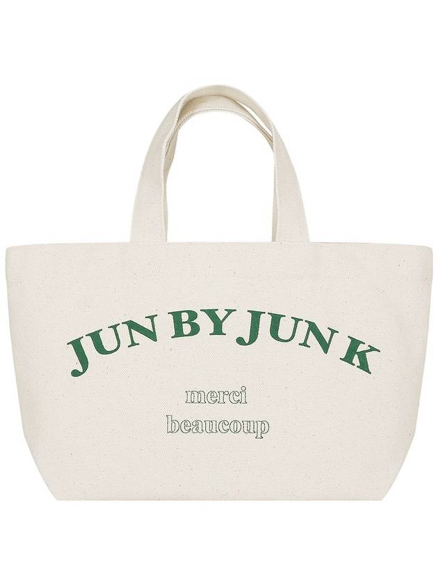 JK logo eco bag_green - JUN BY JUN K - BALAAN 2