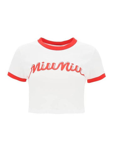 Short Sleeve TShirt - MIU MIU - BALAAN 1