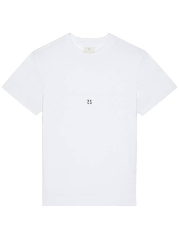 Givenchy Slim Fit T-Shirt With `4G` Detail - GIVENCHY - BALAAN 1