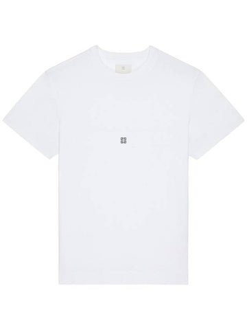 Givenchy Slim Fit T-Shirt With `4G` Detail - GIVENCHY - BALAAN 1