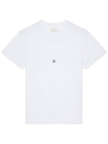 Givenchy Slim Fit T-Shirt With `4G` Detail - GIVENCHY - BALAAN 1