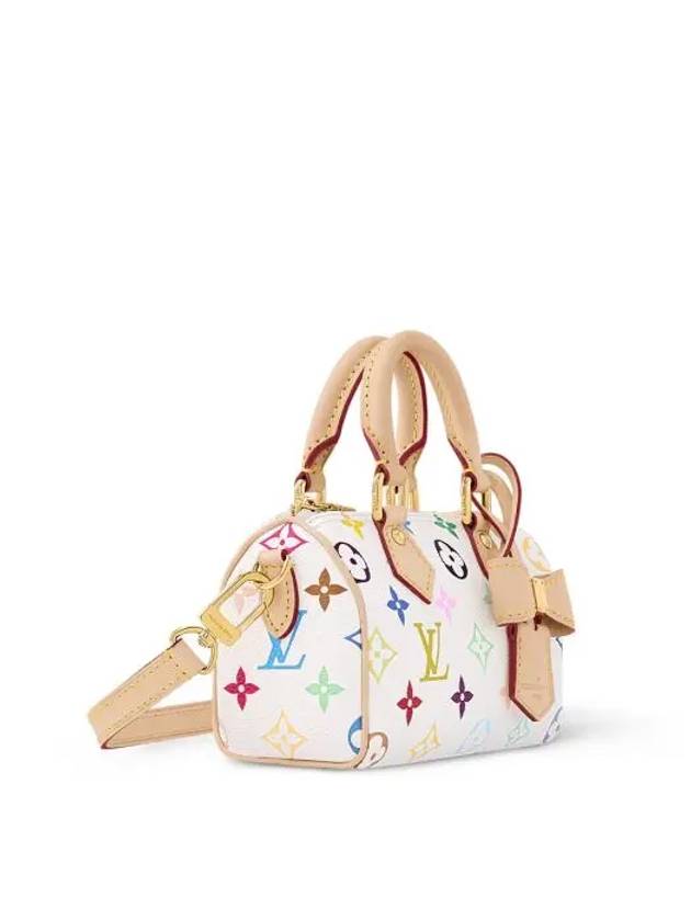 Takashi Murakami Nano Speedy Tote Bag Blanc - LOUIS VUITTON - BALAAN 4