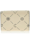 Graphic Logo Calf Leather Half Wallet Ivory - MARNI - BALAAN 4