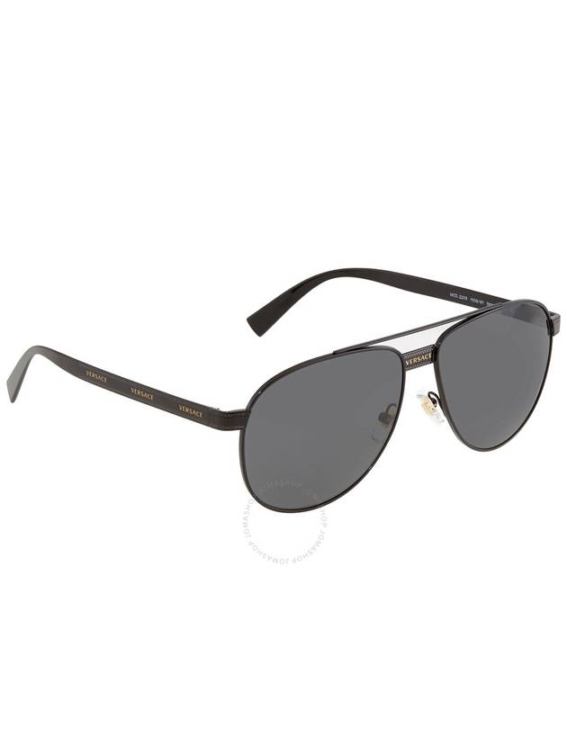 Versace Grey Pilot Unisex Sunglasses VE2209 100987 58 - VERSACE - BALAAN 2