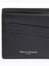 Stitched Bifold Leather Half Wallet Black - MAISON MARGIELA - BALAAN 6