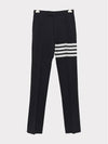 Diagonal Plain Weave Classic Wool Slacks Navy - THOM BROWNE - BALAAN 3