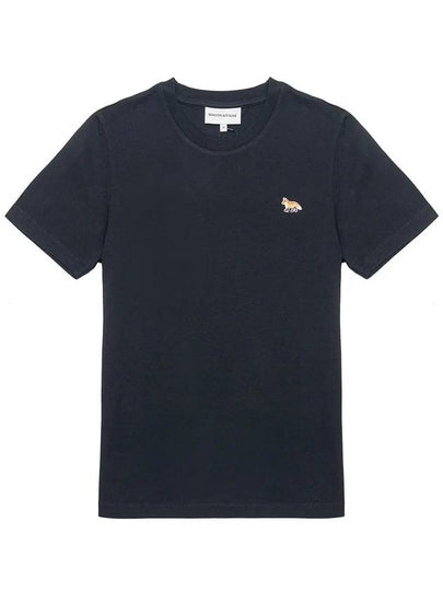 Baby Fox Patch Regular Short Sleeve T-Shirt Black - MAISON KITSUNE - BALAAN 2