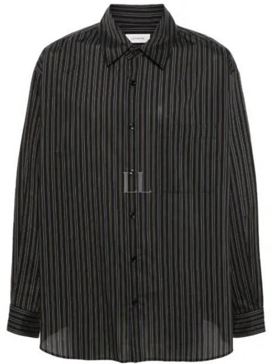 Striped Long Sleeve Shirt Black - LEMAIRE - BALAAN 2