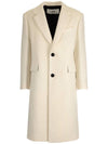 Men's Wool Single Coat Offwhite - AMI - BALAAN 2