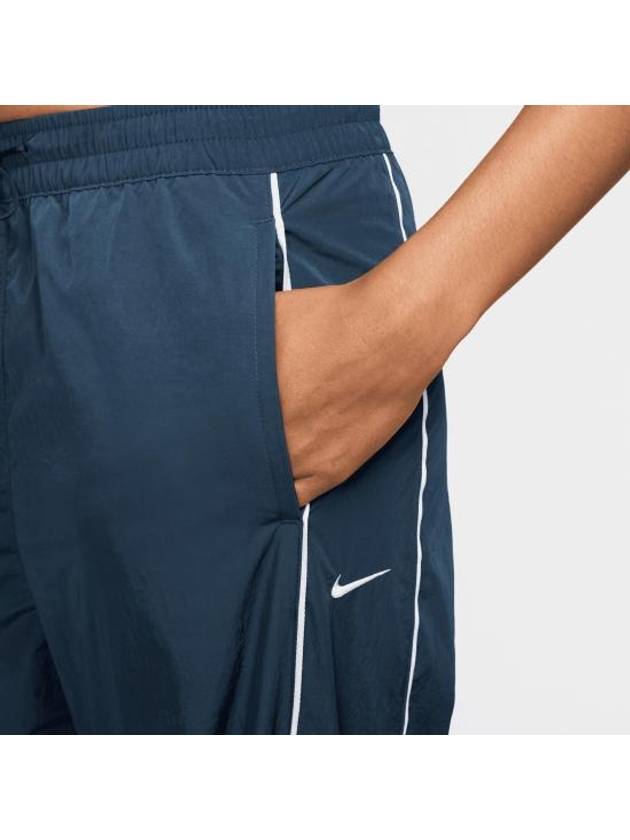 Windrunner High Waist Woven Open Hem Track Pants Armory Navy - NIKE - BALAAN 2