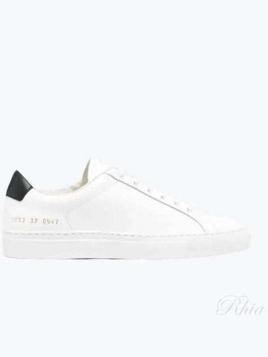 Retro Leather Low Top Sneakers White - COMMON PROJECTS - BALAAN 2