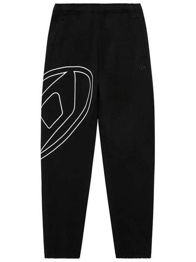 Mega Oval D Track Pant Black - DIESEL - BALAAN 2